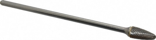 Kyocera SGS Precision Tools 16603 Abrasive Burr SF-5L6, 1/2" Cut Dia, Ball Nose Tree, Double Cut