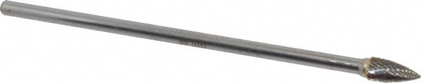 Kyocera SGS Precision Tools 16653 Abrasive Burr SG-3L6, 3/8" Cut Dia, Tree With Pointed End, Double Cut