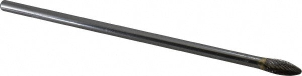 Kyocera SGS Precision Tools 16703 Abrasive Burr SH-2L6, 5/16" Cut Dia, Flame, Double Cut
