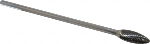 Kyocera SGS Precision Tools 16728 Abrasive Burr SH-5L6, 1/2" Cut Dia, Flame, Double Cut