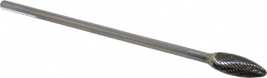 Kyocera SGS Precision Tools 16728 Abrasive Burr SH-5L6, 1/2" Cut Dia, Flame, Double Cut