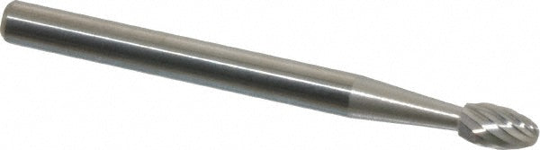 Kyocera SGS Precision Tools 13150 Abrasive Burr SE-41, 1/8" Cut Dia, Oval, Single Cut