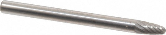 Kyocera SGS Precision Tools 13675 Abrasive Burr SF-41, 1/8" Cut Dia, Ball Nose Tree, Single Cut