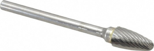 Kyocera SGS Precision Tools 13725 Abrasive Burr SF-51, 1/4" Cut Dia, Ball Nose Tree, Single Cut