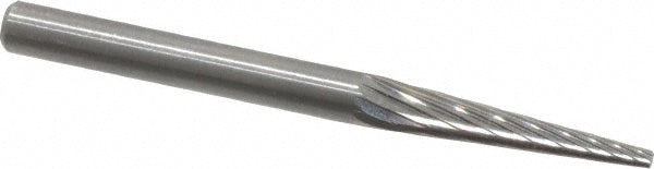 Kyocera SGS Precision Tools 15725 Abrasive Burr SM-43, 1/8" Cut Dia, Cone, Single Cut