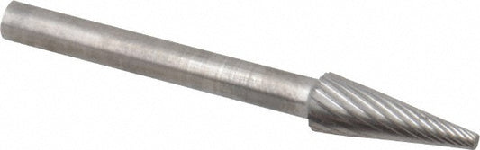 Kyocera SGS Precision Tools 15775 Abrasive Burr SM-53, 3/16" Cut Dia, Cone, Single Cut