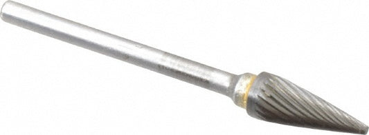 Kyocera SGS Precision Tools 15750 Abrasive Burr SM-51, 1/4" Cut Dia, Cone, Single Cut