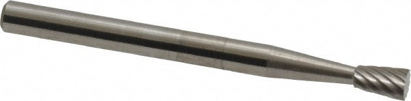 Kyocera SGS Precision Tools 16050 Abrasive Burr SN-42, 1/8" Cut Dia, Inverted Cone, Single Cut