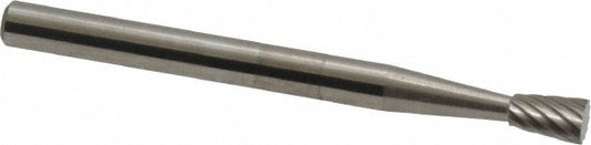 Kyocera SGS Precision Tools 16050 Abrasive Burr SN-42, 1/8" Cut Dia, Inverted Cone, Single Cut