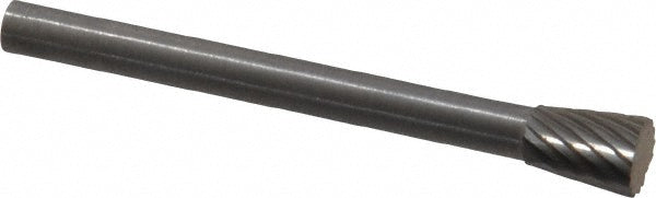 Kyocera SGS Precision Tools 16100 Abrasive Burr SN-53, 3/16" Cut Dia, Inverted Cone, Single Cut