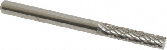 Kyocera SGS Precision Tools 11503 Abrasive Burr SB-43, 1/8" Cut Dia, Cylinder With End Cut, Double Cut