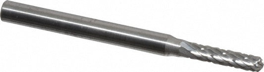 Kyocera SGS Precision Tools 12253 Abrasive Burr SC-41, 3/32" Cut Dia, Ball Nose Cylinder, Double Cut