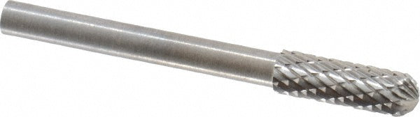 Kyocera SGS Precision Tools 12328 Abrasive Burr SC-52, 5/32" Cut Dia, Ball Nose Cylinder, Double Cut