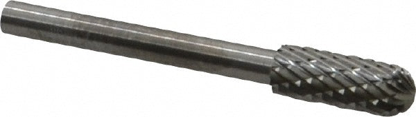 Kyocera SGS Precision Tools 12353 Abrasive Burr SC-53, 3/16" Cut Dia, Ball Nose Cylinder, Double Cut