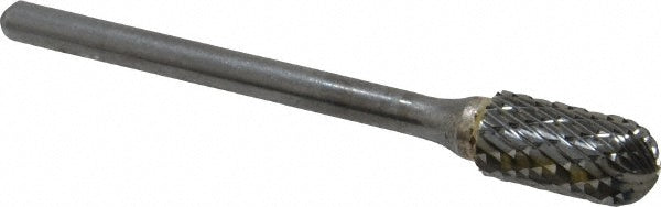 Kyocera SGS Precision Tools 12303 Abrasive Burr SC-51, 1/4" Cut Dia, Ball Nose Cylinder, Double Cut