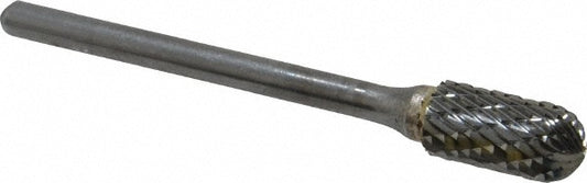 Kyocera SGS Precision Tools 12303 Abrasive Burr SC-51, 1/4" Cut Dia, Ball Nose Cylinder, Double Cut