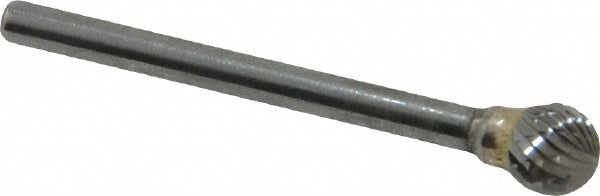 Kyocera SGS Precision Tools 12828 Abrasive Burr SD-51, 1/4" Cut Dia, Ball, Double Cut