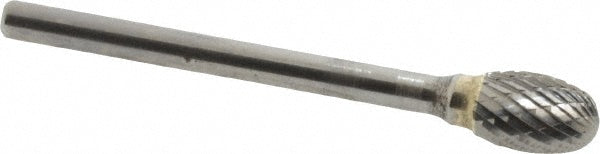 Kyocera SGS Precision Tools 13178 Abrasive Burr SE-51, 1/4" Cut Dia, Oval, Double Cut