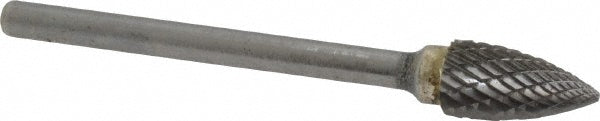 Kyocera SGS Precision Tools 14253 Abrasive Burr SG-51, 1/4" Cut Dia, Tree With Pointed End, Double Cut