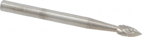 Kyocera SGS Precision Tools 14553 Abrasive Burr SH-41, 1/8" Cut Dia, Flame, Double Cut