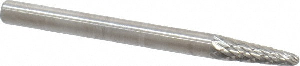 Kyocera SGS Precision Tools 15403 Abrasive Burr SL-41, 1/8" Cut Dia, Ball Nose Cone, Double Cut