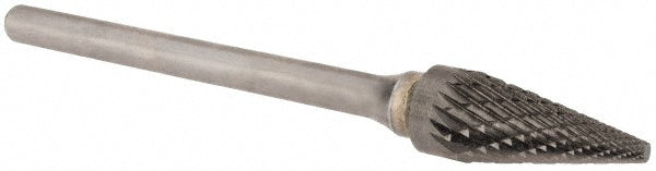 Kyocera SGS Precision Tools 15753 Abrasive Burr SM-51, 1/4" Cut Dia, Cone, Double Cut