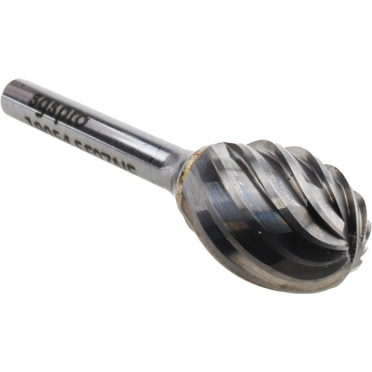 Kyocera SGS Precision Tools 19054 Abrasive Burr SE-7NF, 3/4" Cut Dia, Oval, Aluma Cut