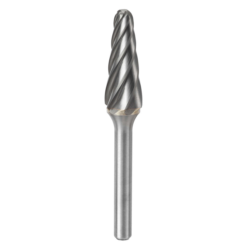 Kyocera SGS Precision Tools 19072 Abrasive Burr SL-4NF, 1/2" Cut Dia, Ball Nose Cone, Aluma Cut