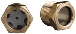 Trico 34231 1" Sight Diam, 3/4" Thread, 1-9/16" OAL, Viewport Sight Glass & Flow Sight