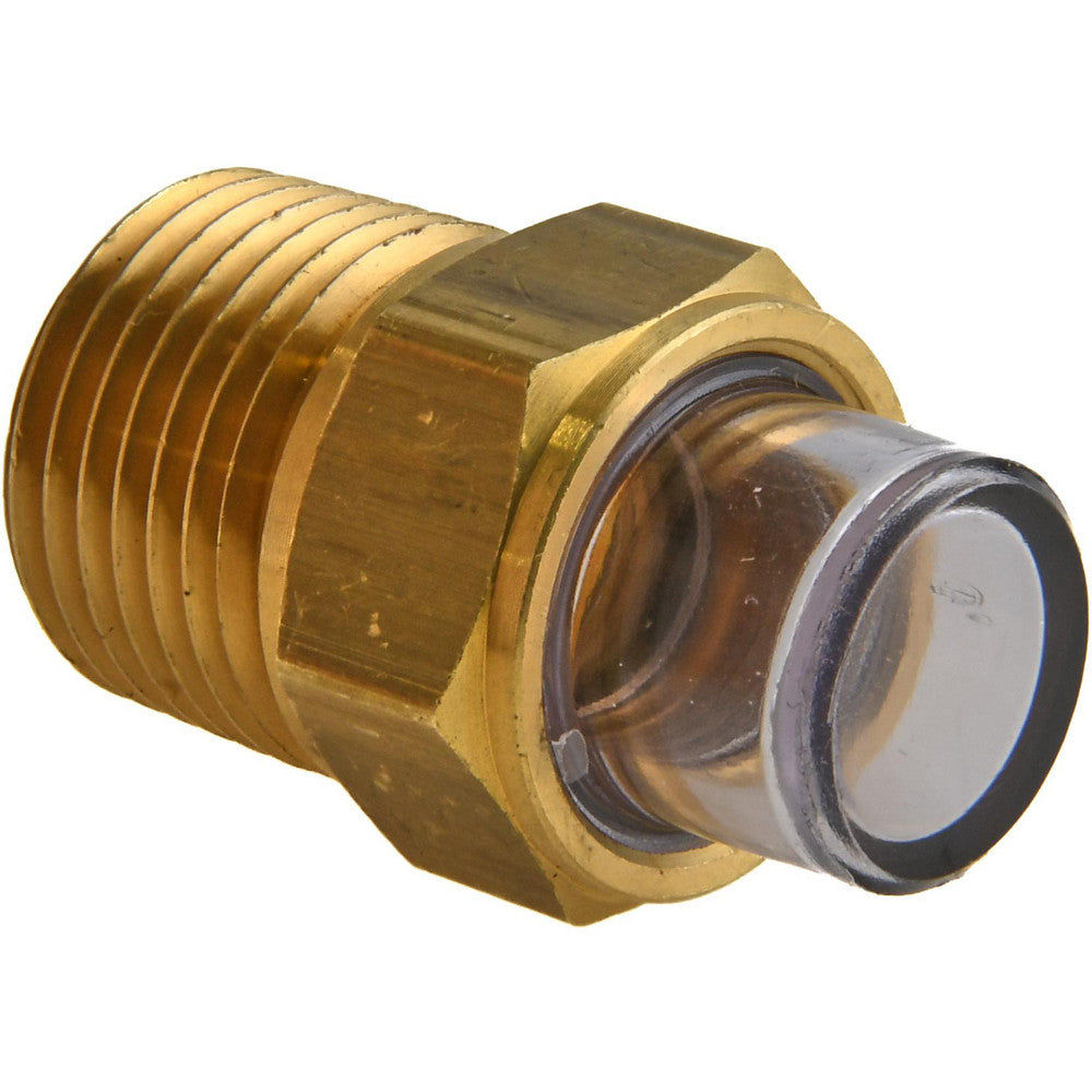 Trico 34230 1" Sight Diam, 1/2" Thread, 1-17/32" OAL, Viewport Sight Glass & Flow Sight