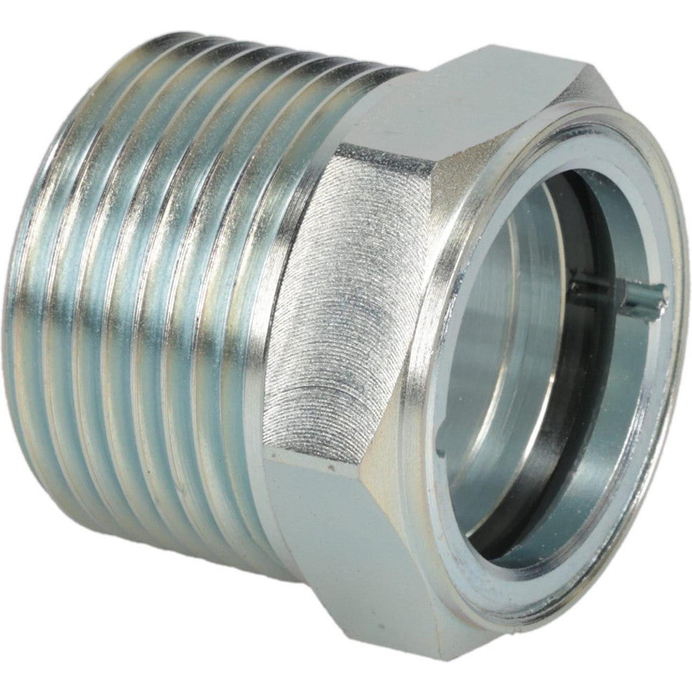 Trico 34322 2" Sight Diam, 1" Thread, 1-1/4" OAL, Viewport Sight Glass & Flow Sight