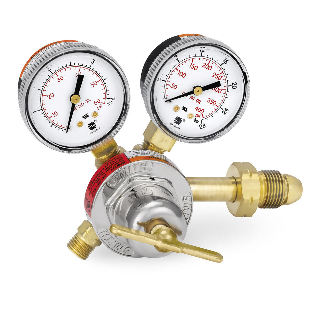 Smith/Miller 30-50-510 510 CGA Inlet Connection, B Fitting, 50 Max psi, Propane, Propylene, MAPP & Natural Gas Welding Regulator