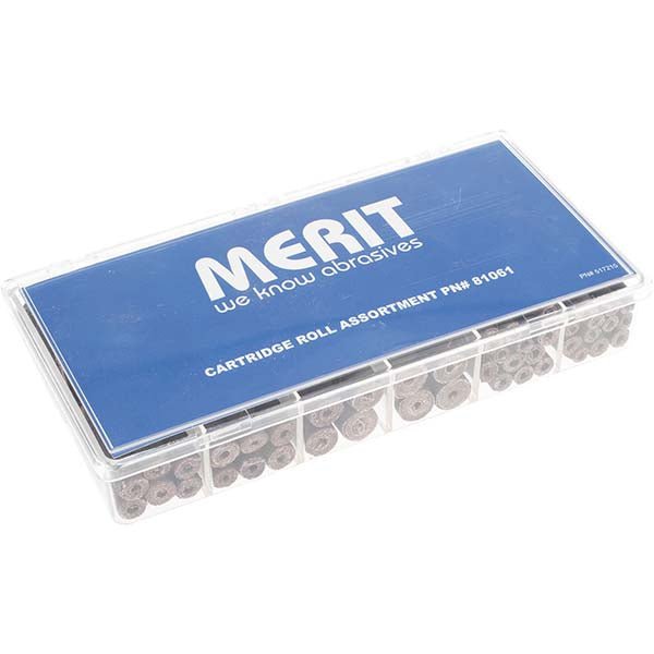 Merit Abrasives 08834181061 120 Piece Aluminum Oxide Cartridge Roll Set