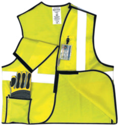 OccuNomix LUX-SSBRPC-YM High Visibility Vest  Medium, Breakaway Vest,  ANSI Class 2