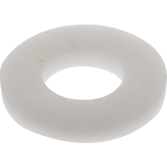 ELECTRO HARDWARE FW-10-PTFE 12" Screw Standard Flat Washer Polytetrafluroethylene, Plain Finish