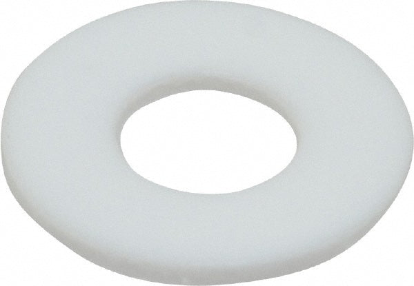 ELECTRO HARDWARE FW-19-PTFE 3/8" Screw Standard Flat Washer Polytetrafluroethylene, Plain Finish
