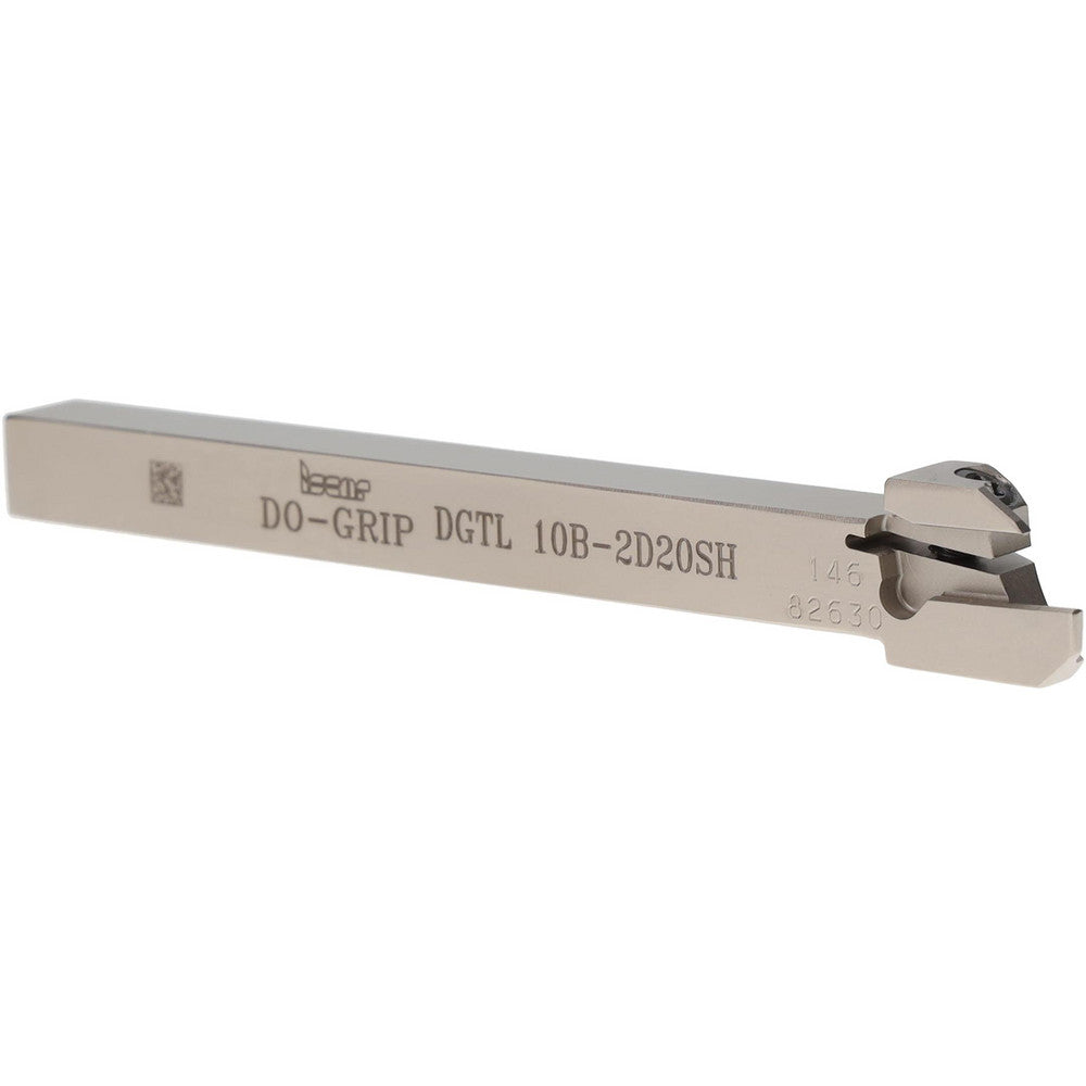 Iscar 2301498 Indexable Grooving-Cutoff Toolholder DGTL 10B-2D20SH, 1.9 to 2.5 mm Groove Width, 10 mm Max Depth of Cut, Left Hand