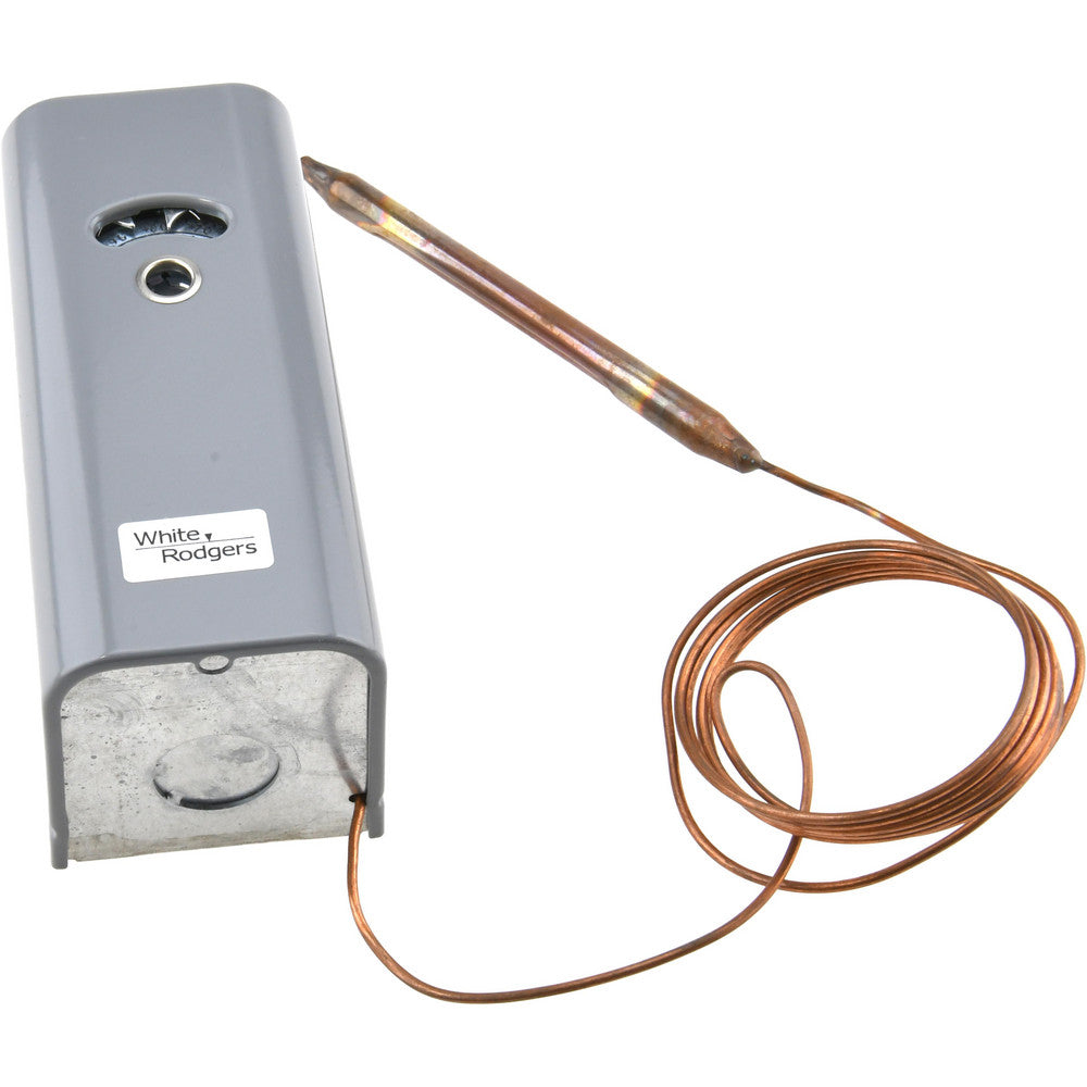 White-Rodgers 16 09 101S1 Refrigeration Temperature Controls Capillary Length 5 Ft.  Differential Adjustable 3.5 to 40°F  Switch Action Close on Rise  