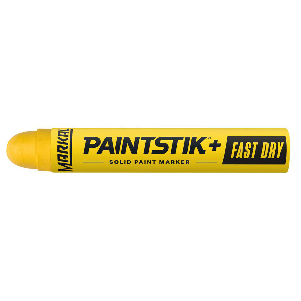 Markal 82721 Solid Paint Marker Yellow, Alcohol Base, Round Tip