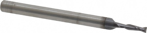 Kyocera SGS Precision Tools 30400 Square End Mill 1/16" Dia, 3/16" LOC, 2 Flute, Solid Carbide