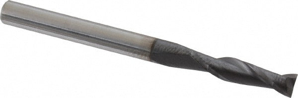 Kyocera SGS Precision Tools 30438 Square End Mill 1/8" Dia, 1/2" LOC, 2 Flute, Solid Carbide