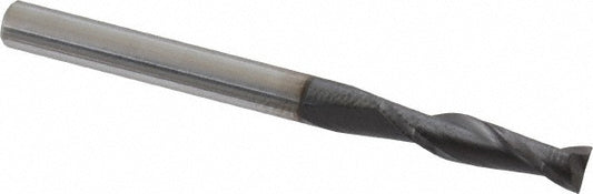 Kyocera SGS Precision Tools 30438 Square End Mill 1/8" Dia, 1/2" LOC, 2 Flute, Solid Carbide