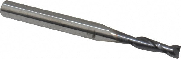 Kyocera SGS Precision Tools 30439 Square End Mill 9/64" Dia, 1/2" LOC, 2 Flute, Solid Carbide