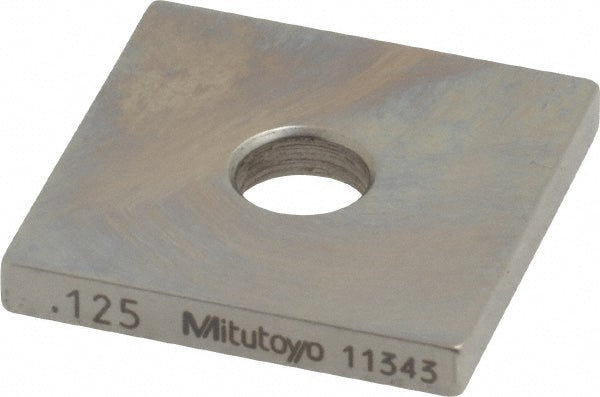 Mitutoyo 614165-531 Square Steel Gage Block 0.125", Grade 0