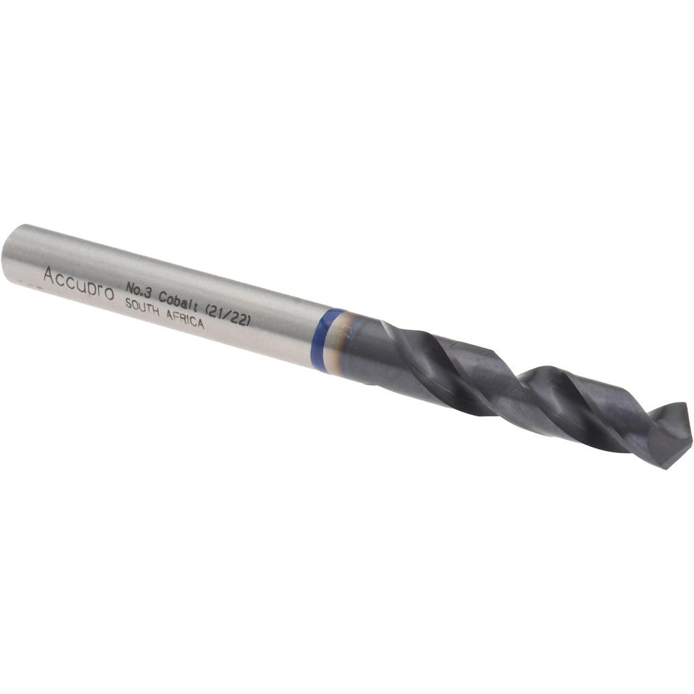Accupro 1BS0541-AC Screw Machine Length Drill Bit Size #3, 120 deg Point, Cobalt