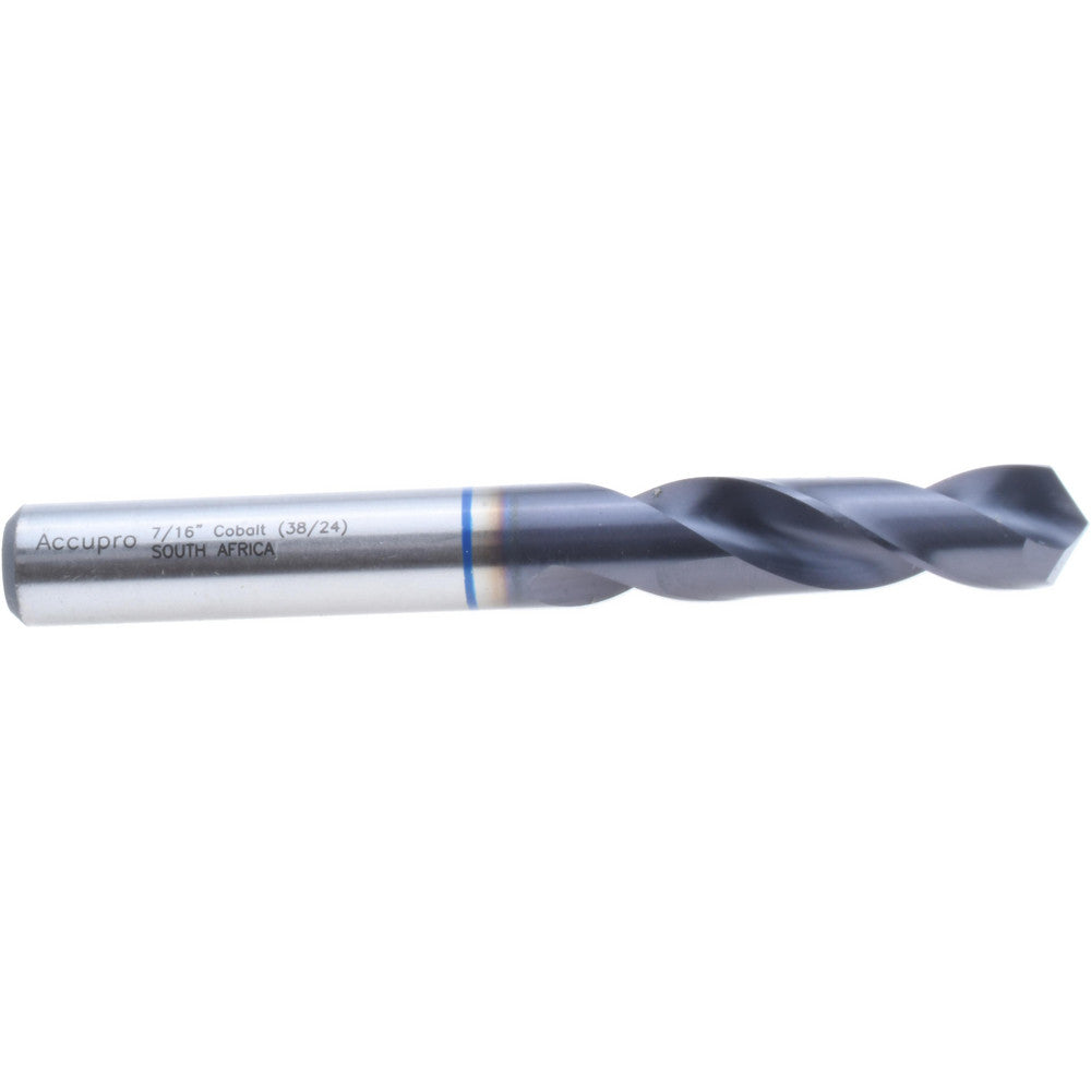 Accupro 1BS1111-AC Screw Machine Length Drill Bit 7/16" Dia, 120 deg Point, Cobalt