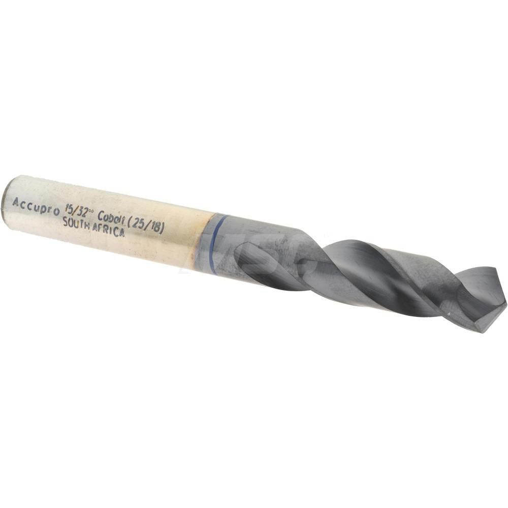 Accupro 1BS1191-AC Screw Machine Length Drill Bit 0.4688" Dia, 120 &deg, Cobalt