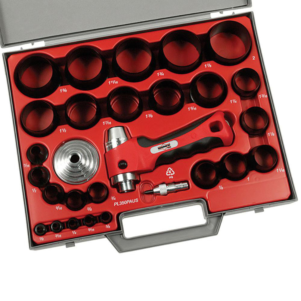 Mayhew 66080 Hollow Punch Set 28 Pc, 0.125 to 2"