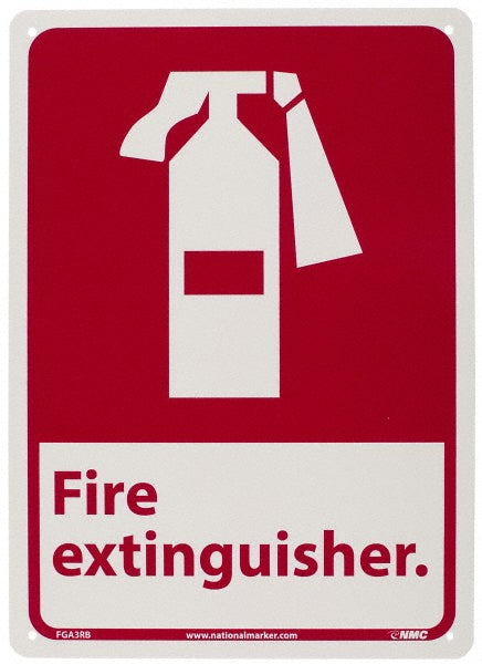 AccuformNMC FGA3RB Fire Sign "Fire Extinguisher"