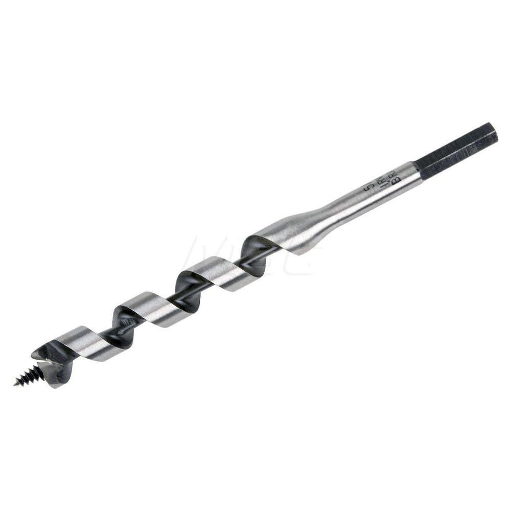 Irwin 49910 5/8", 5/16" Diam Straight Shank, 7-1/2" Overall Length with 4-1/2" Twist, Solid Center Auger Bit